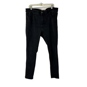 Lularoe Black Jeans Women's Size 40 Simply Comfortable Stretch Distressed Denim‎